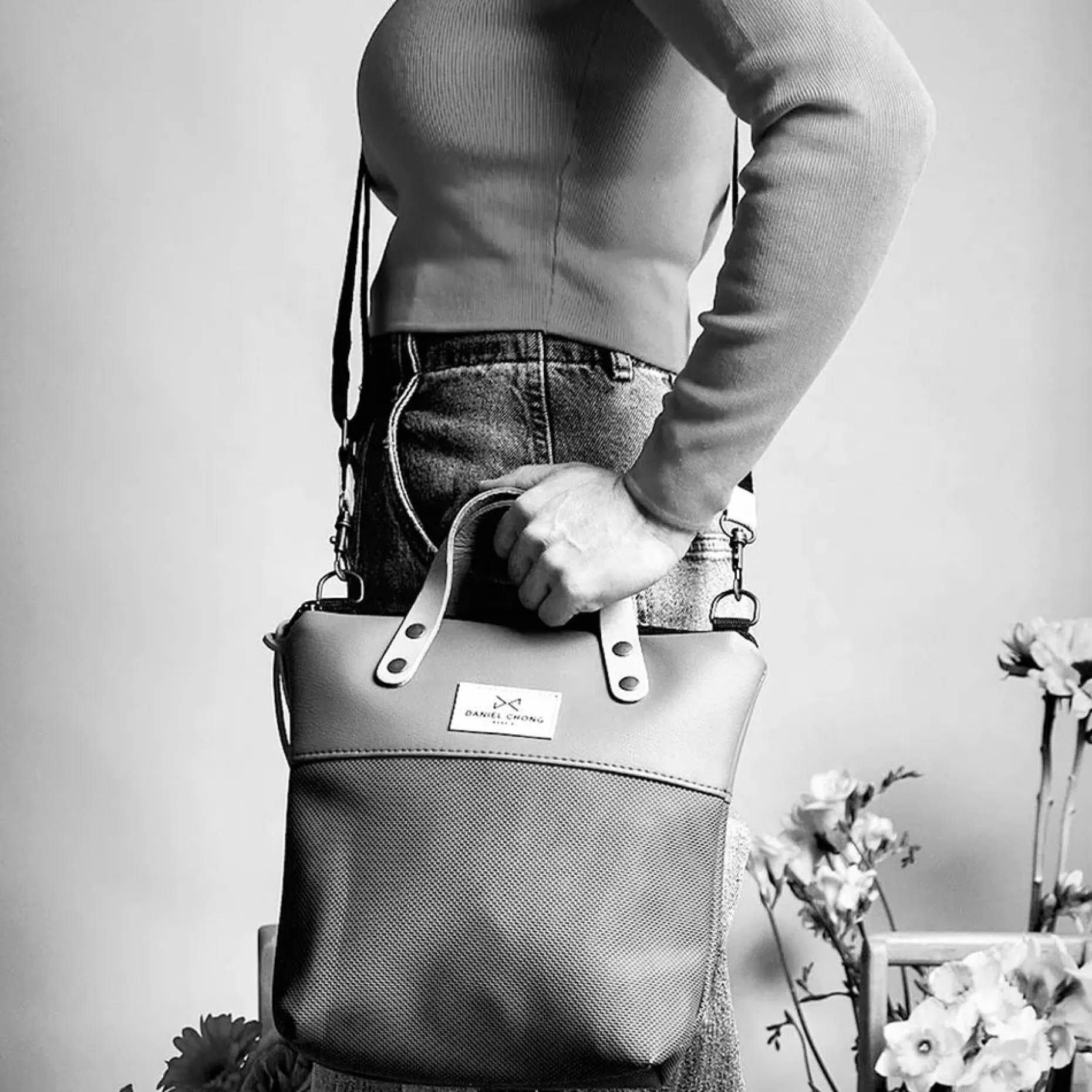Daniel Chong Bandolera mini con asas Fashion