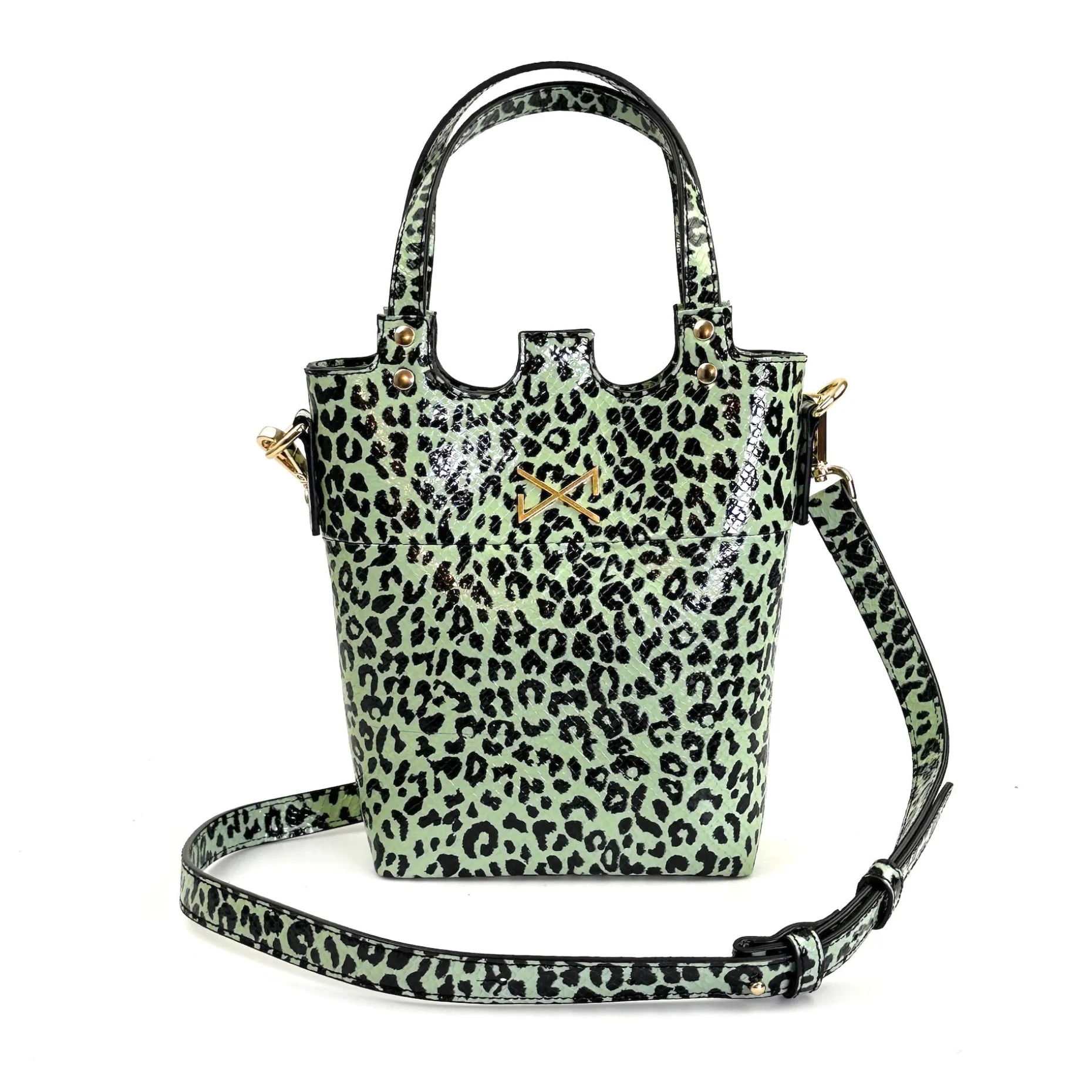 Daniel Chong Little t-shirt bag Charol Verde Fashion