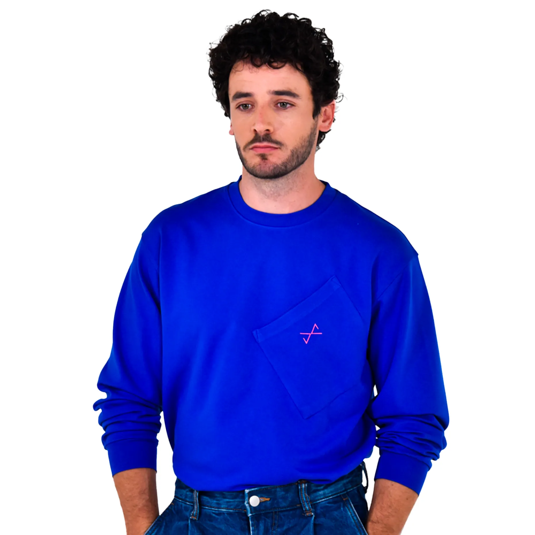 Daniel Chong LONGTSHIRT AZUL REAL LOGO BORDADO Outlet