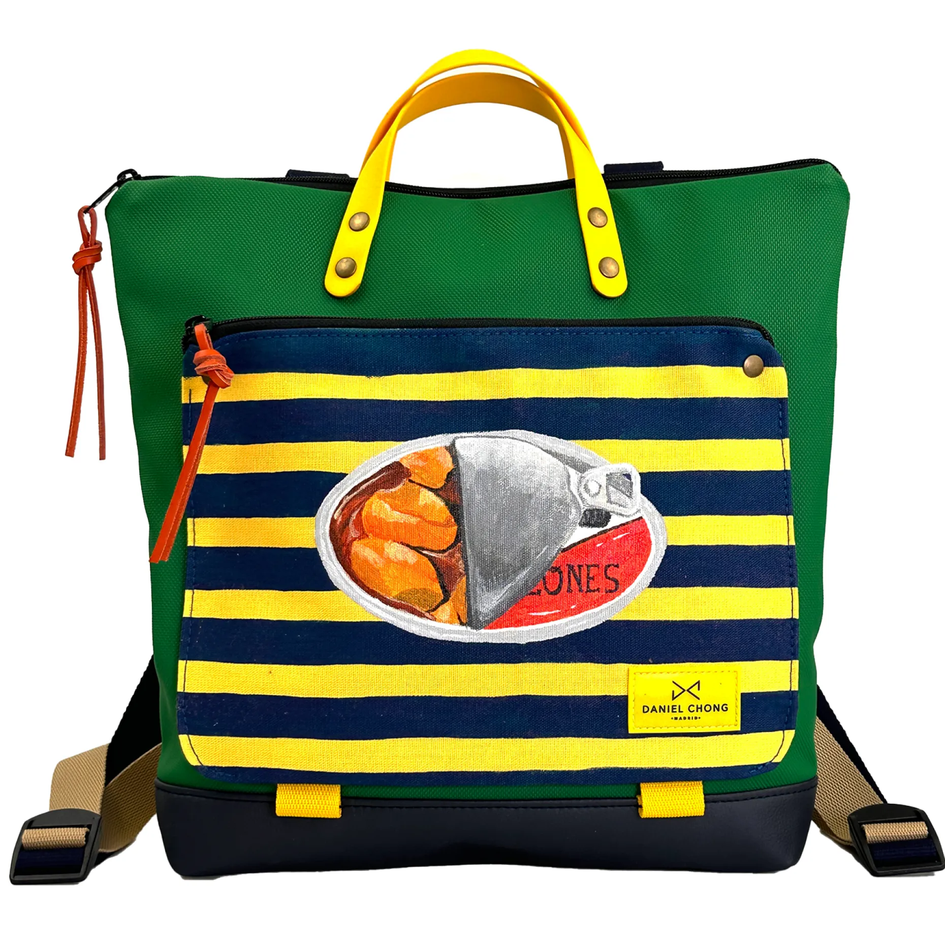 Daniel Chong Mochila book holder cuadrada impermeable dz ¨mejillones¨ Hot