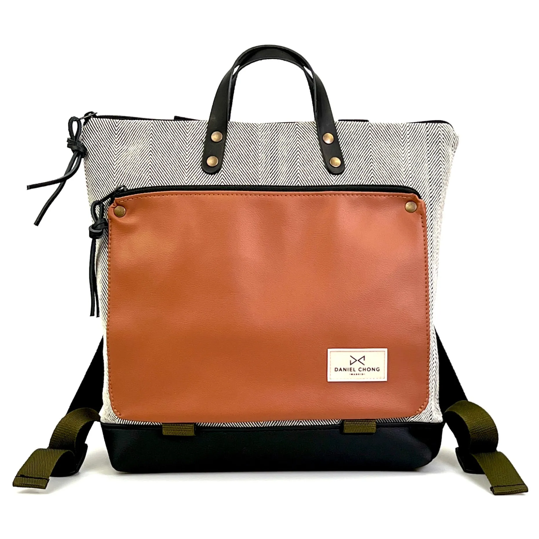Daniel Chong Mochila book holder cuadrada loneta New