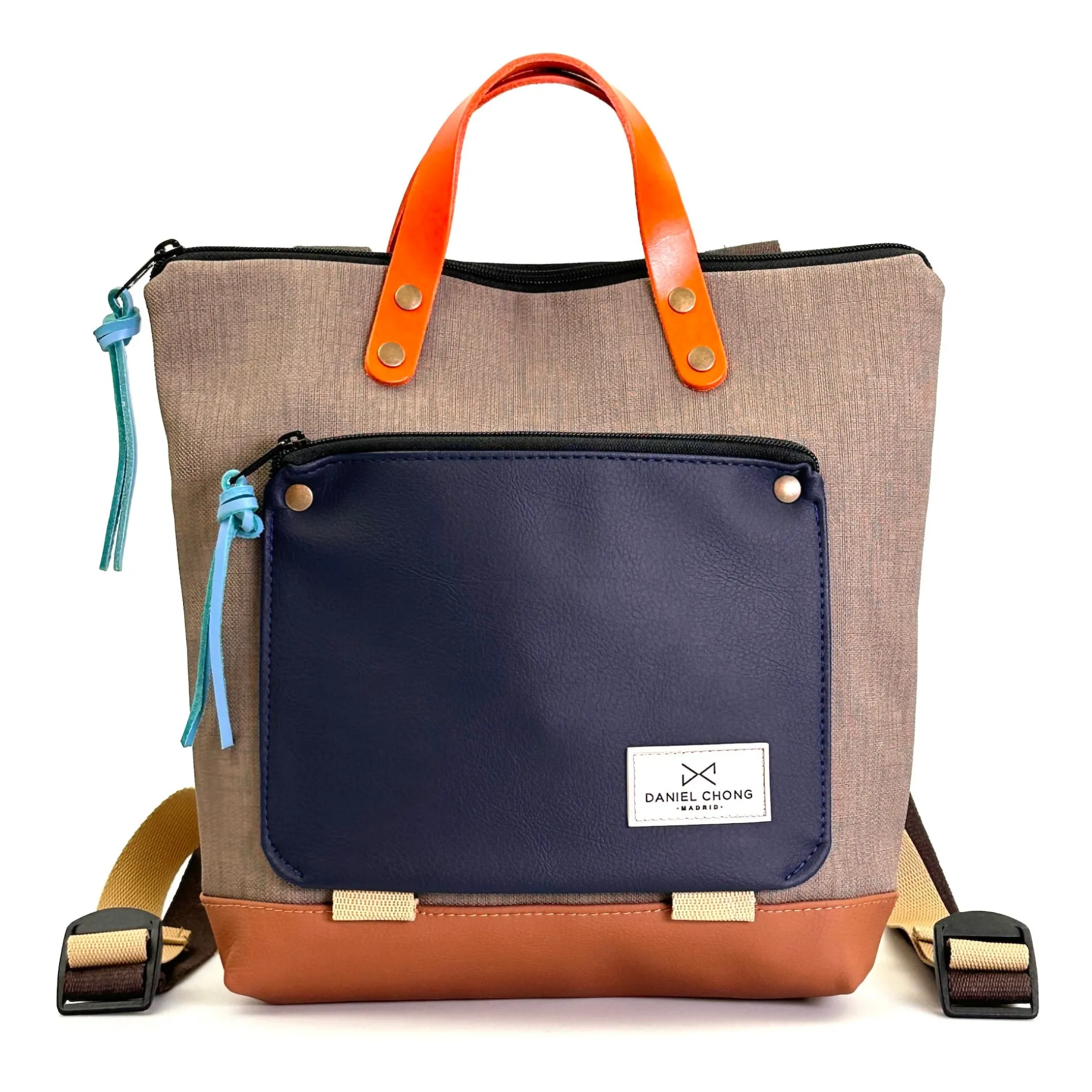 Daniel Chong Mochila Book Holder Mini Cuadrada Impermeable DZ Clearance