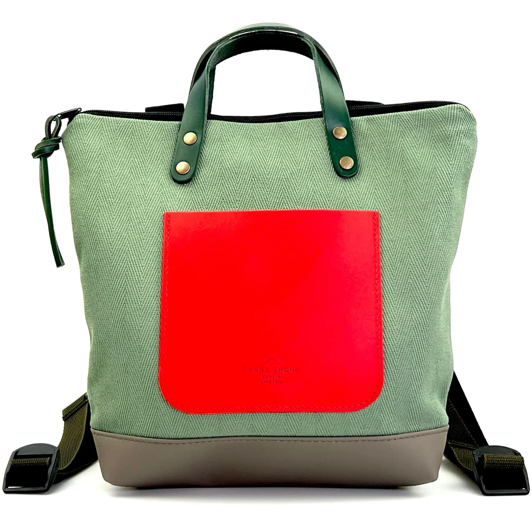 Daniel Chong Mochila Slim Mini Cuadrada Loneta Best