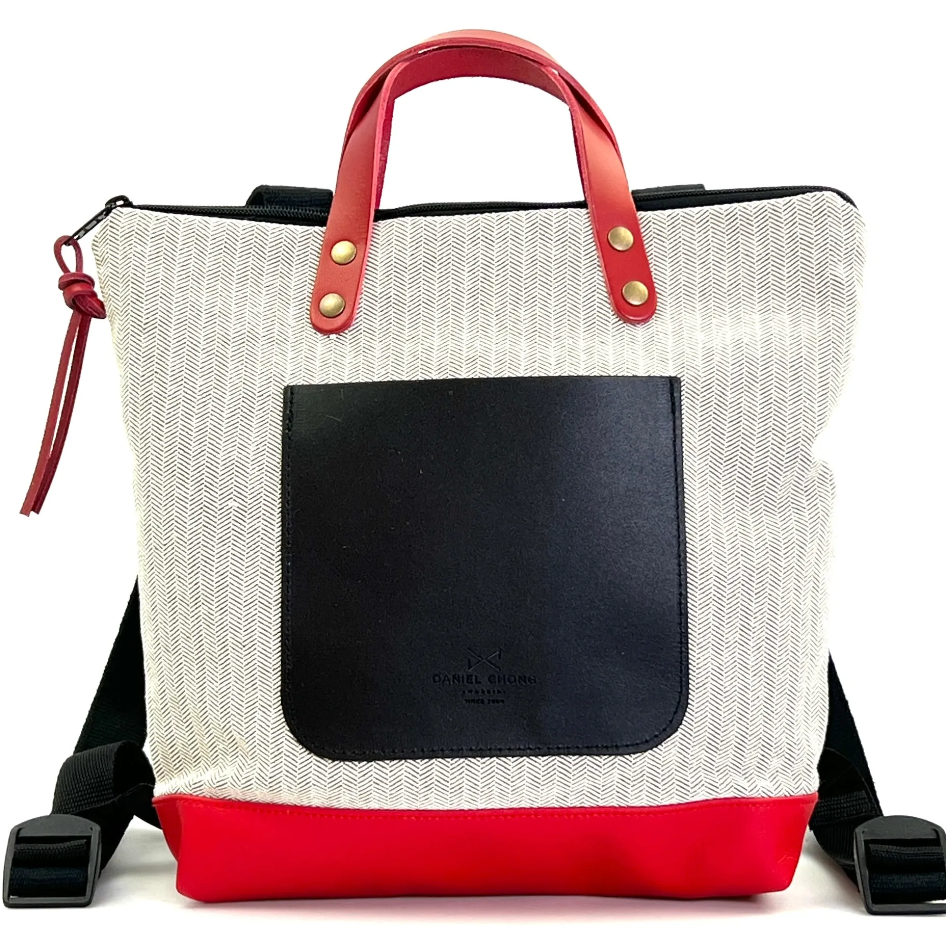 Daniel Chong Mochila Slim Mini Cuadrada Loneta Best
