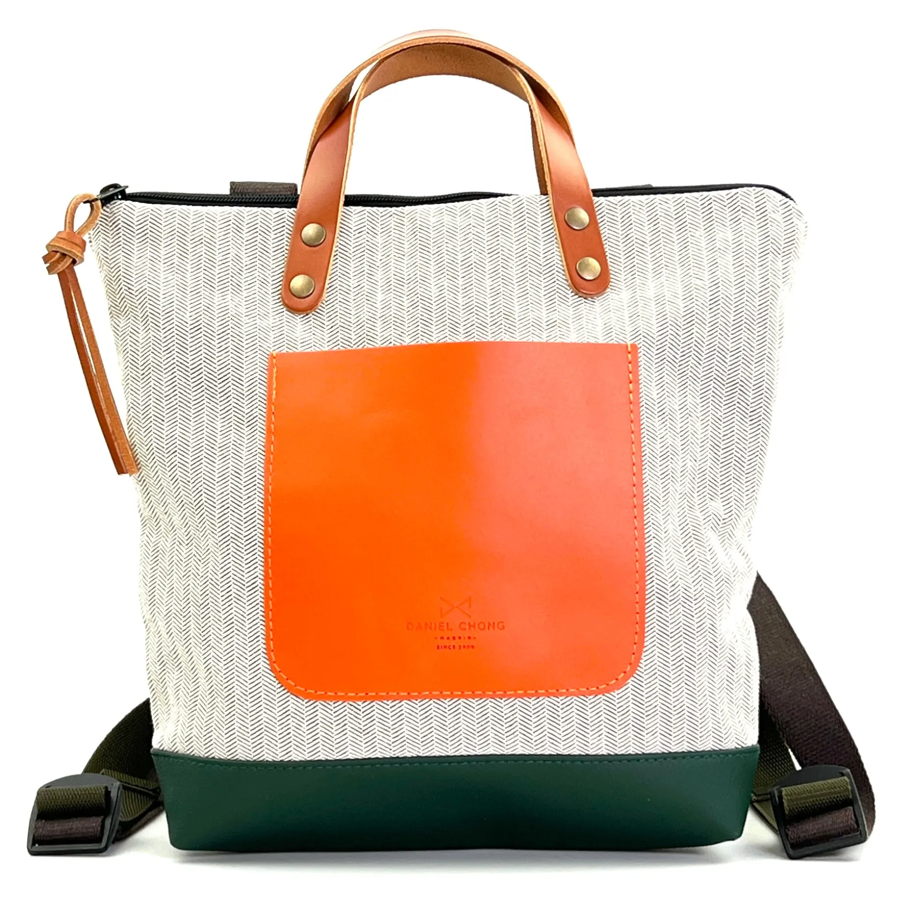 Daniel Chong Mochila Slim Mini Cuadrada Loneta Discount