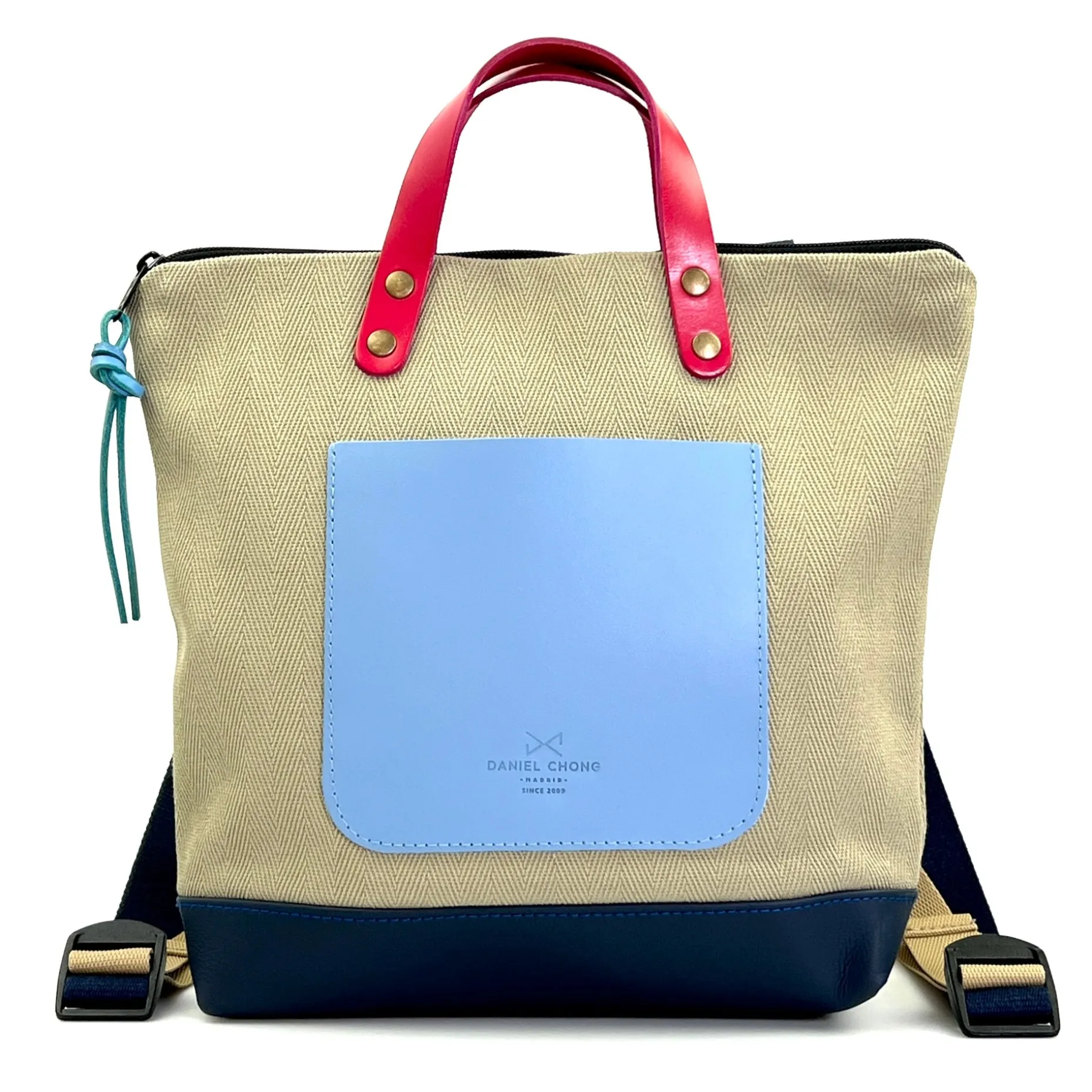 Daniel Chong Mochila Slim Mini Cuadrada Loneta Cheap