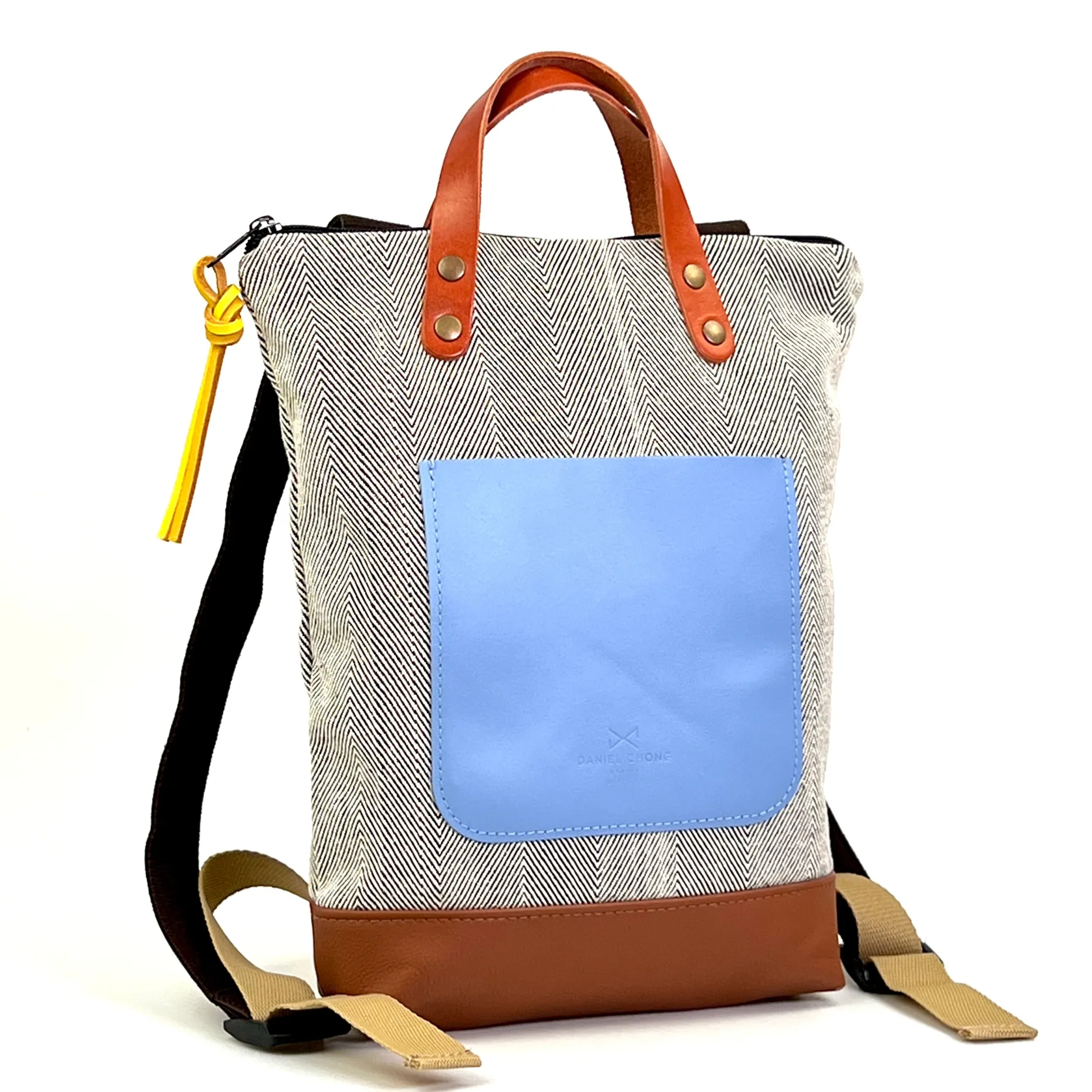 Daniel Chong Mochilas Slim Mini Loneta Fashion