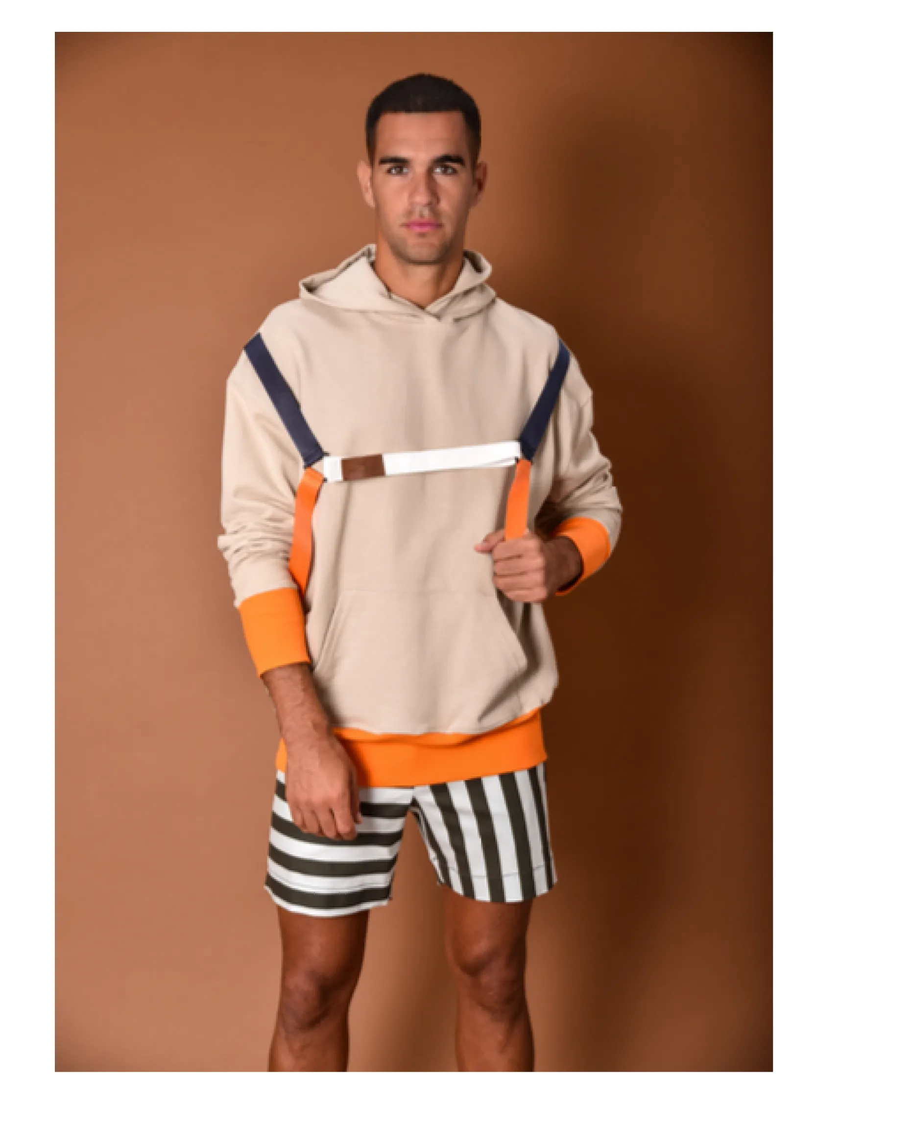 Daniel Chong REGULAR HOODIE CRUDO ARNÉS Flash Sale